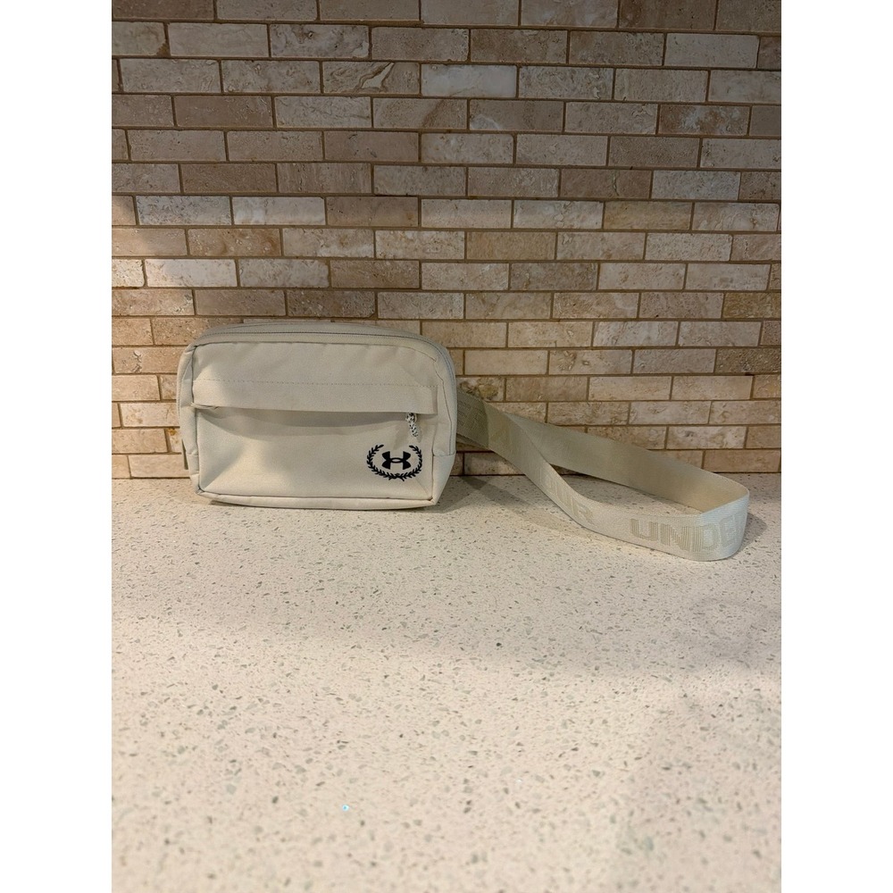 Under Armour Waist Bag Crossbody White Clay UA